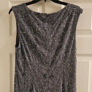 Mother of Groom/Mother of Bride Womens Dress Dusty Blue Large Size 12 Sleeveless